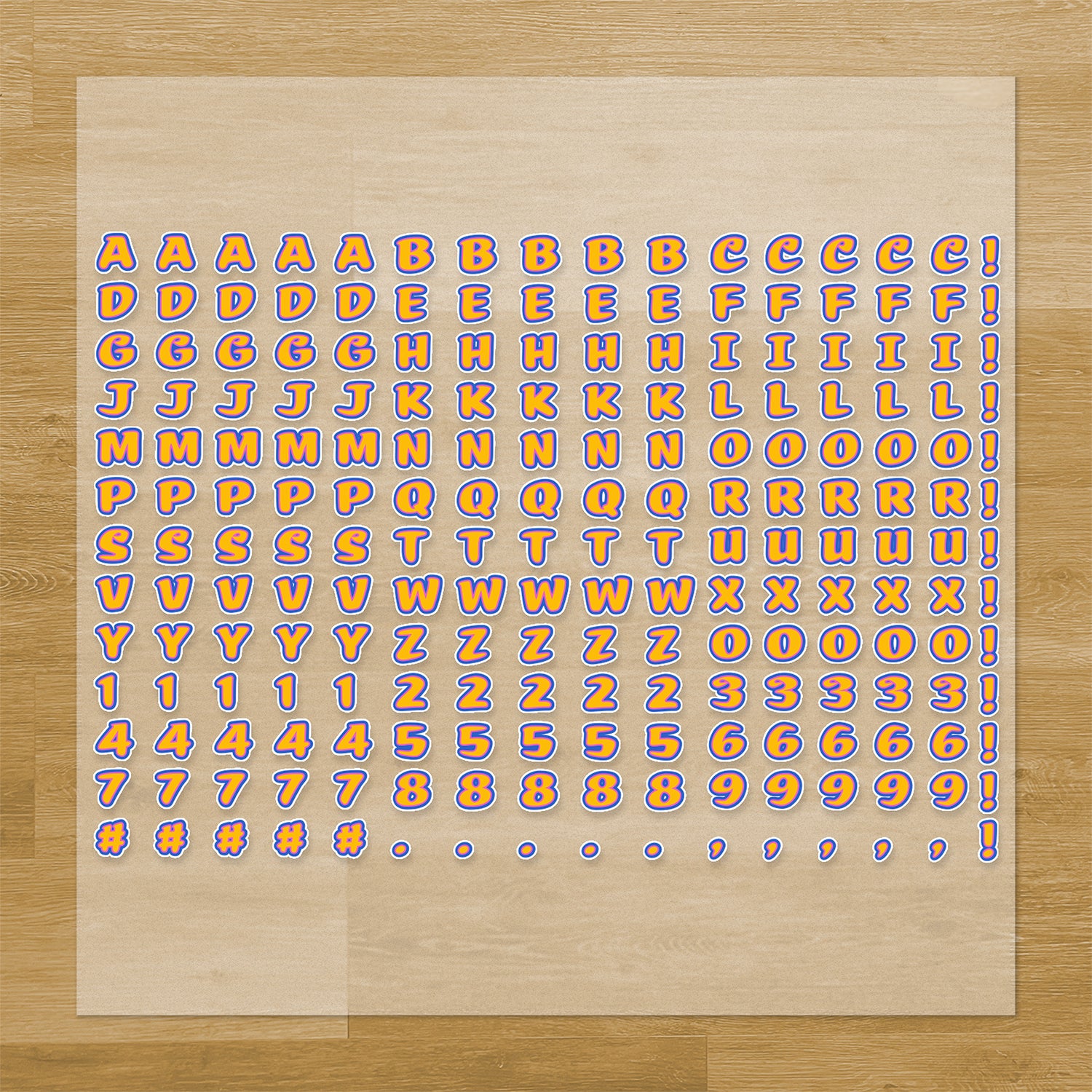 Summer Lettering Pressables Pack