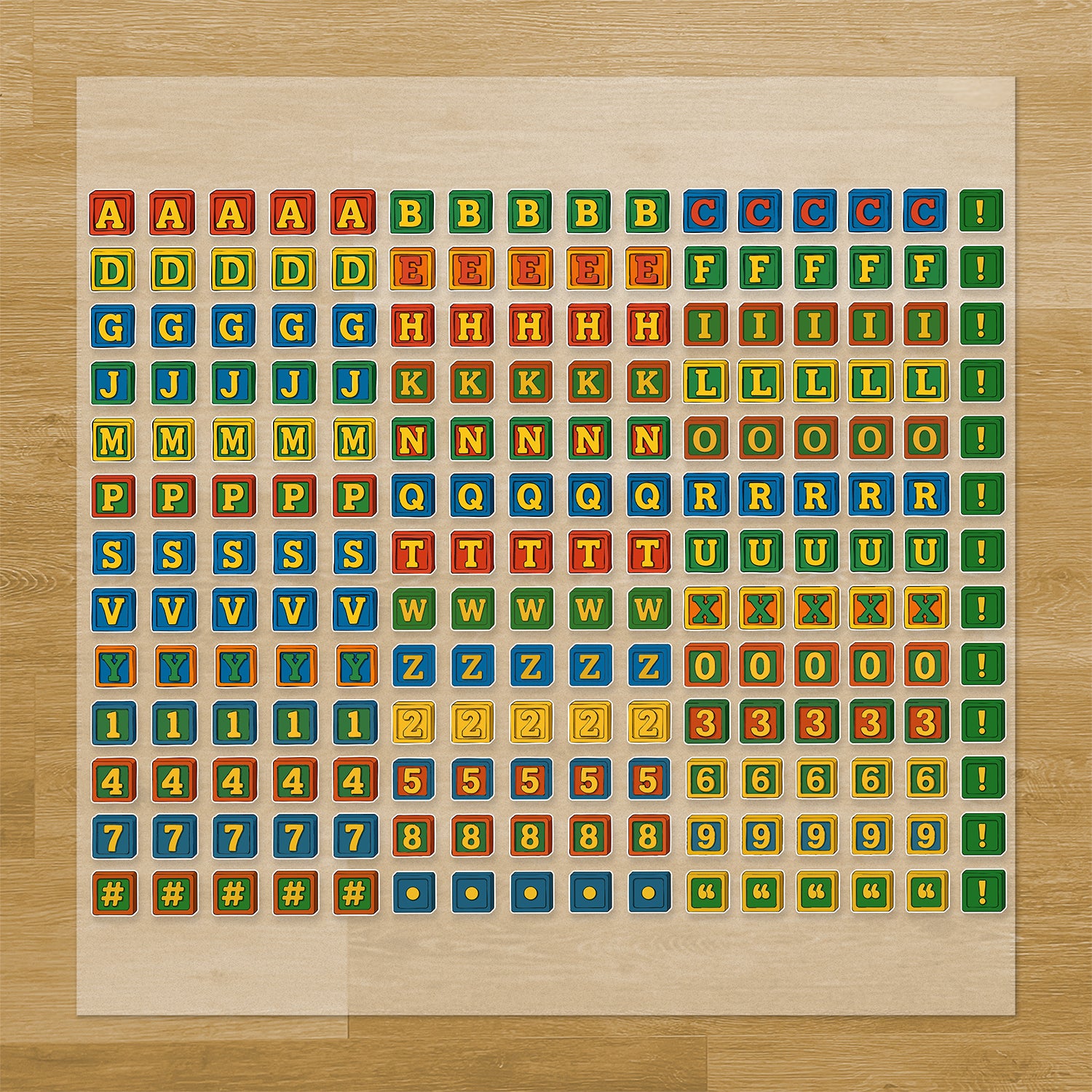 Toy Block Lettering Pressables Pack