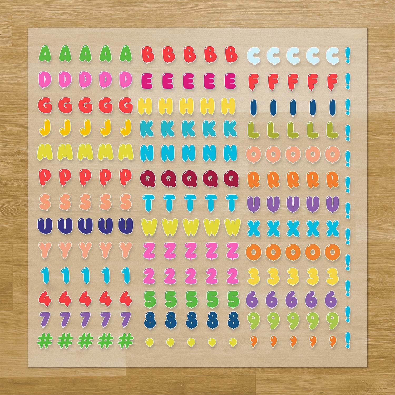 Party Lettering Pressables Pack