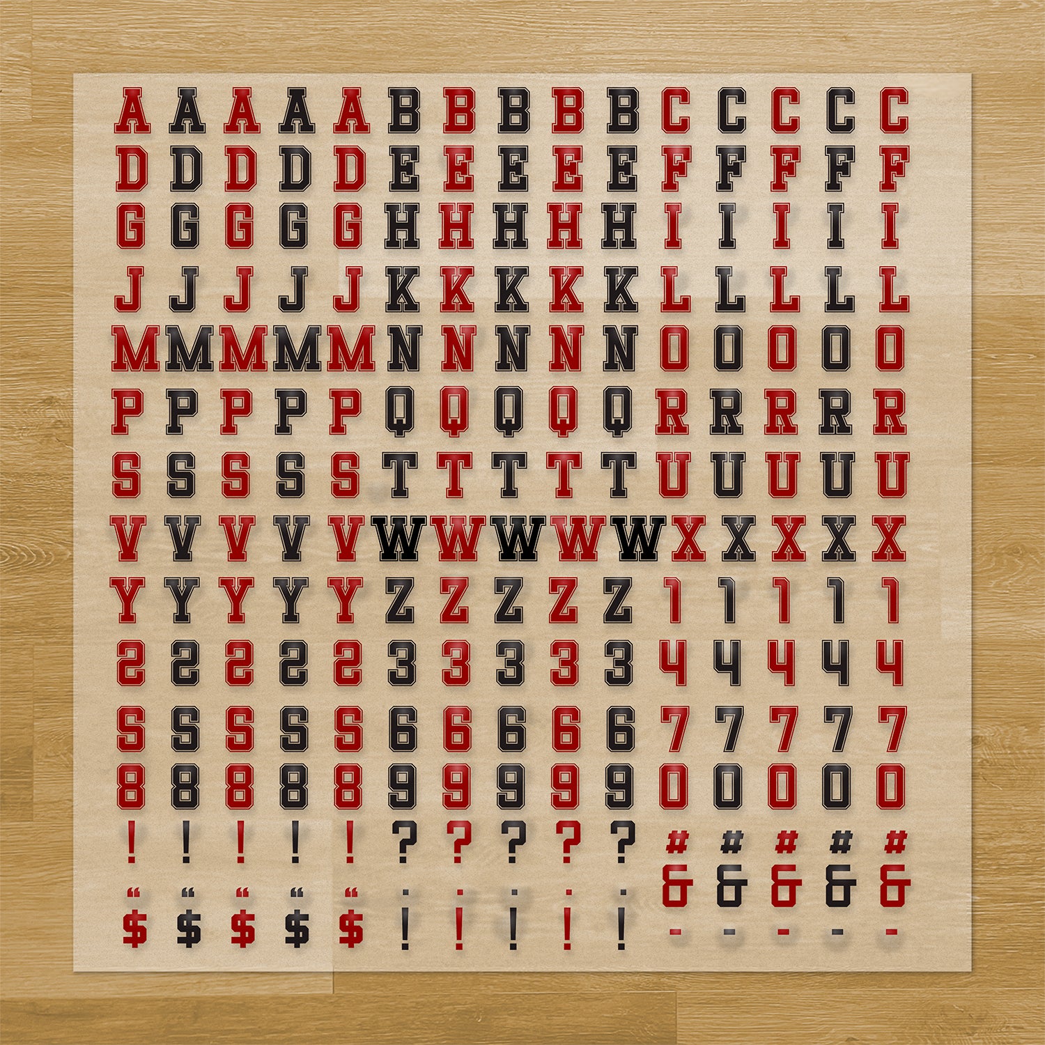 Sports Lettering Pressables Pack