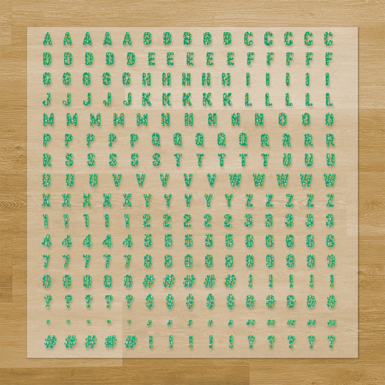 Spring 2 Lettering Pressables Pack