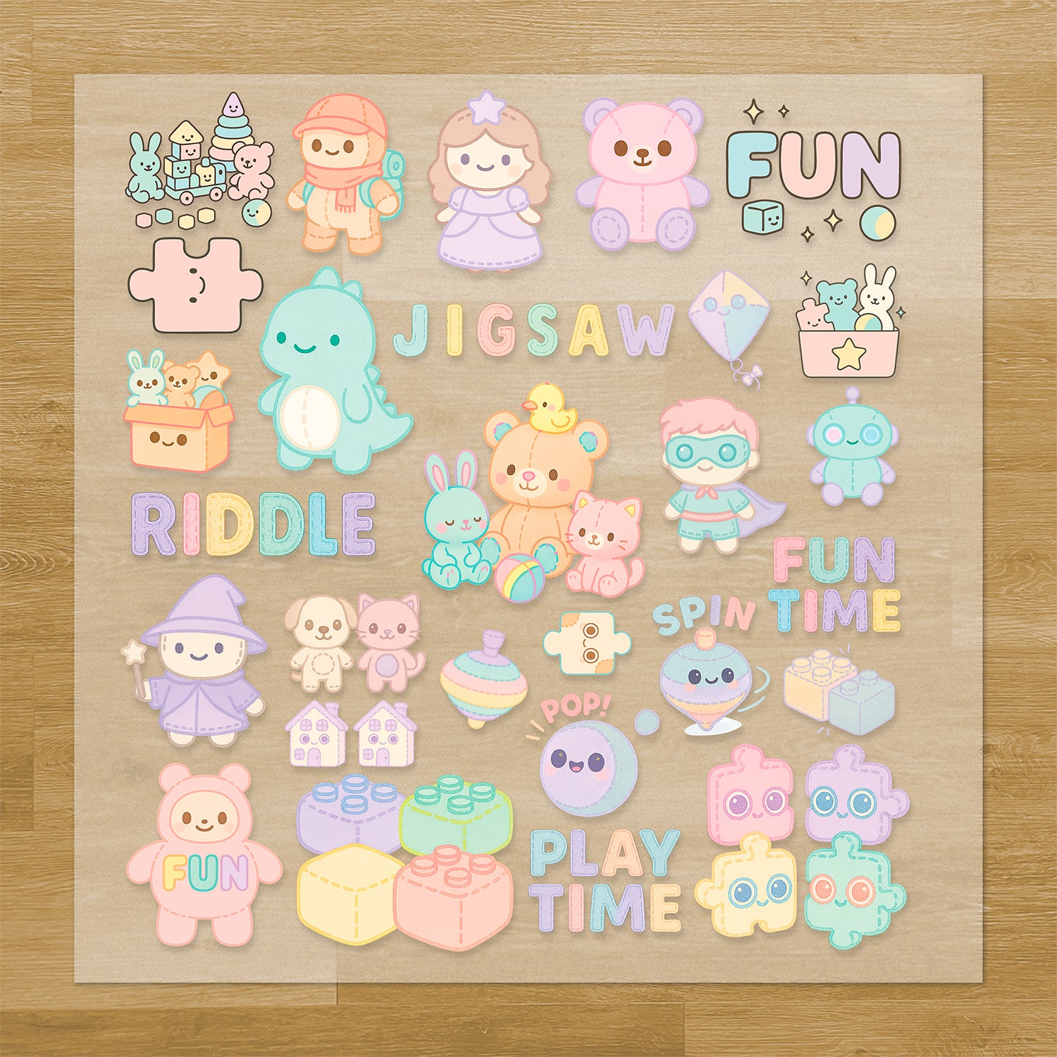 Toys and Puzzles Pressables Pack