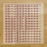 Candy Cane Letters & Symbols Pressables Pack