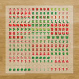 Christmas Themed Letters & Symbols Pressables Pack