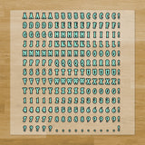 Christmas Vintage Letters & Symbols Pressables Pack