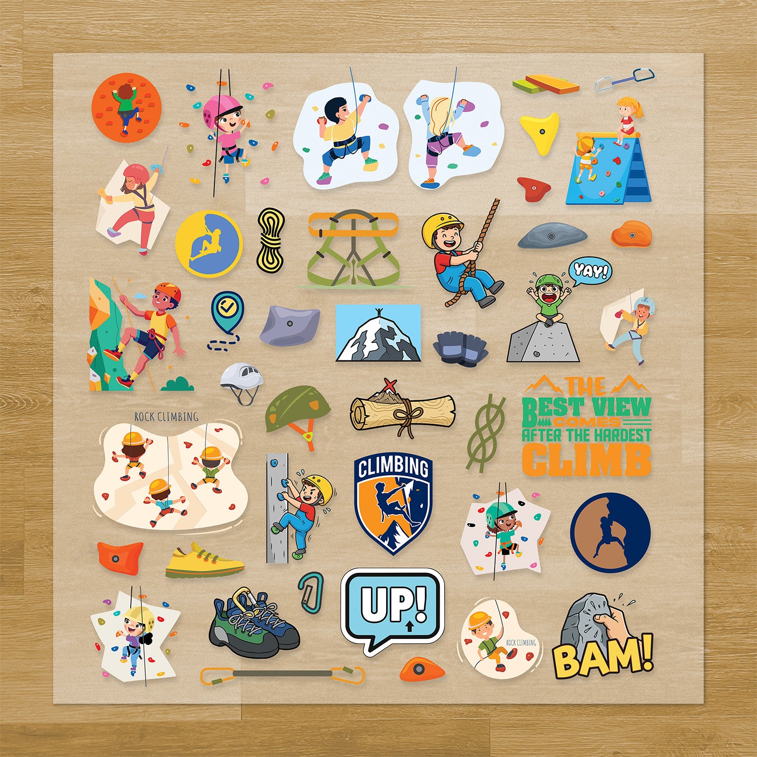 Rock Climbing Pressables Pack