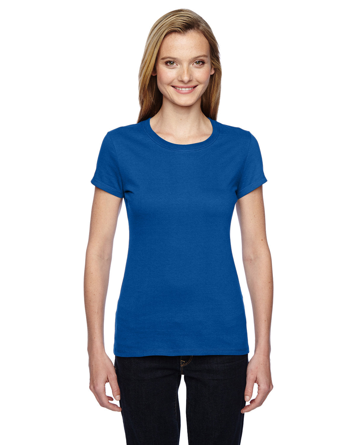 Fruit of the Loom SSFJR Ladies' Sofspun Jersey Junior Crew T-Shirt