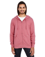 Threadfast Apparel 321Z Unisex Triblend French Terry Full - Zip - Ninja Transfers