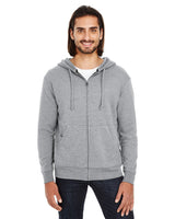 Threadfast Apparel 321Z Unisex Triblend French Terry Full - Zip - Ninja Transfers