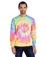 Tie - Dye CD2000 Adult 5.4 oz. 100% Cotton Long - Sleeve T-Shirt - Ninja Transfers