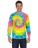 Tie - Dye CD2000 Adult 5.4 oz. 100% Cotton Long - Sleeve T-Shirt - Ninja Transfers