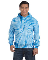 Tie - Dye CD877 Adult Tie - Dyed Pullover Hooded Sweatshirt - Ninja Transfers