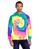 Tie - Dye CD877 Adult Tie - Dyed Pullover Hooded Sweatshirt - Ninja Transfers