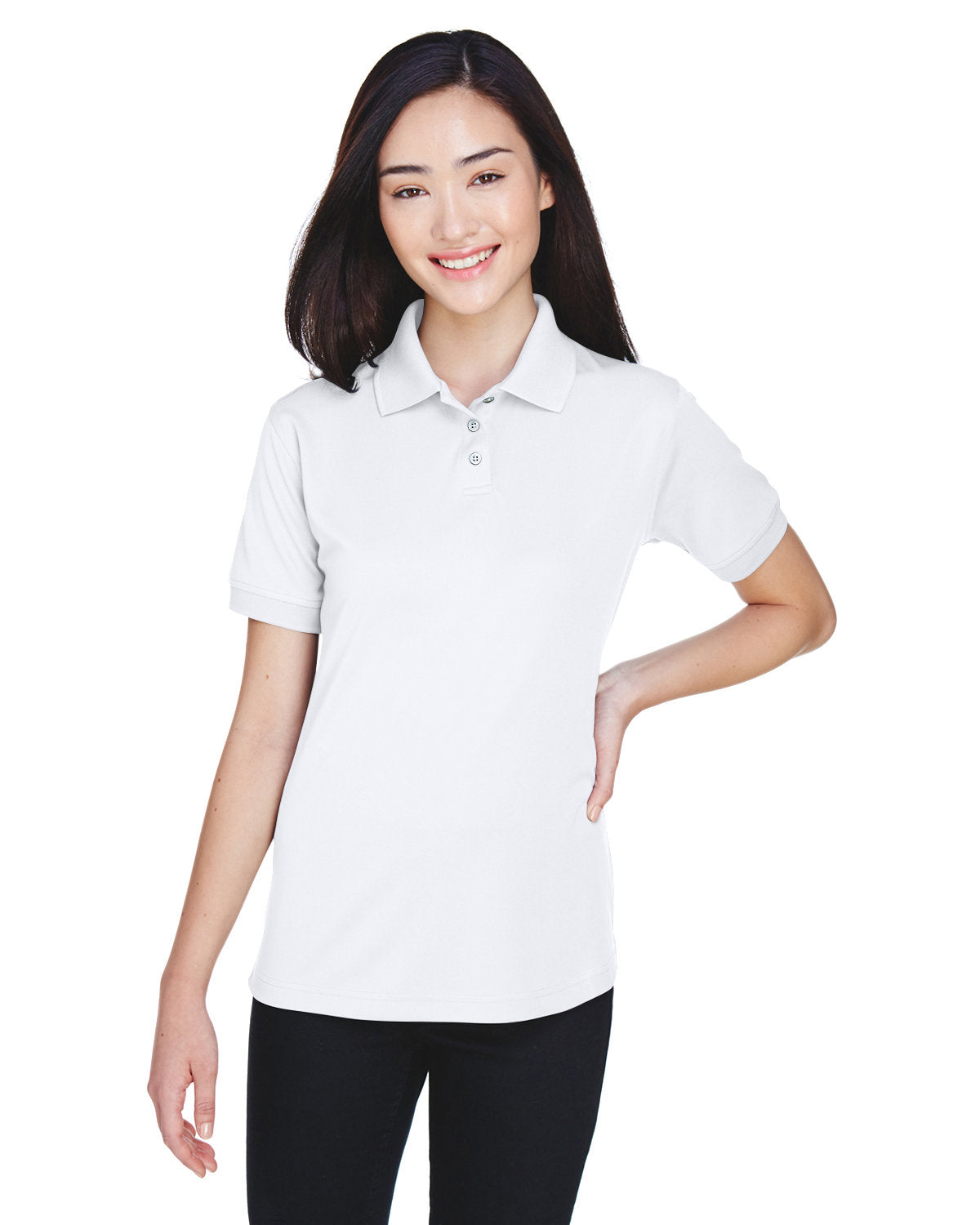 UltraClub U8315L Ladies' Platinum Performance Piqu Polo with TempControl Technology