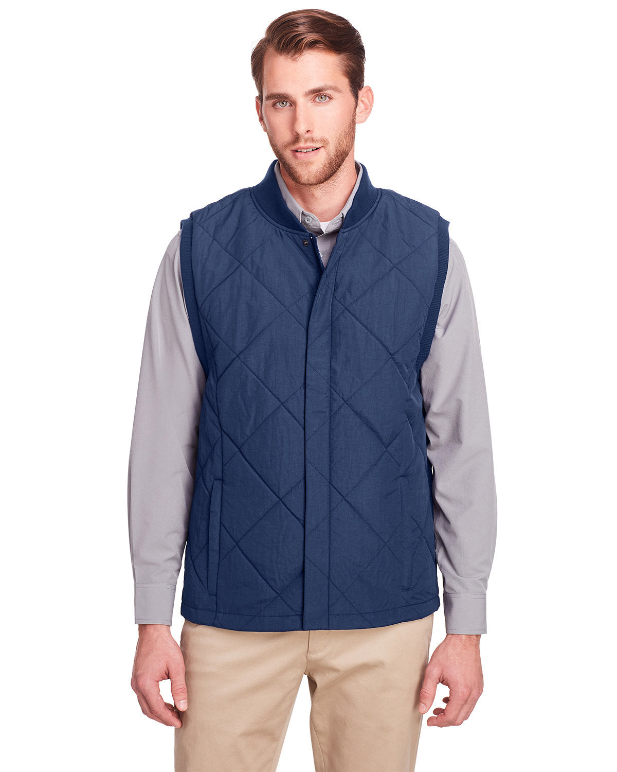 UltraClub UC709 Men's Dawson Quilted Hacking Vest