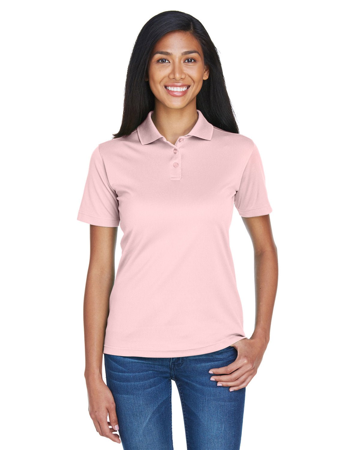 UltraClub 8404 Ladies' Cool & Dry Sport Polo - Ninja Transfers