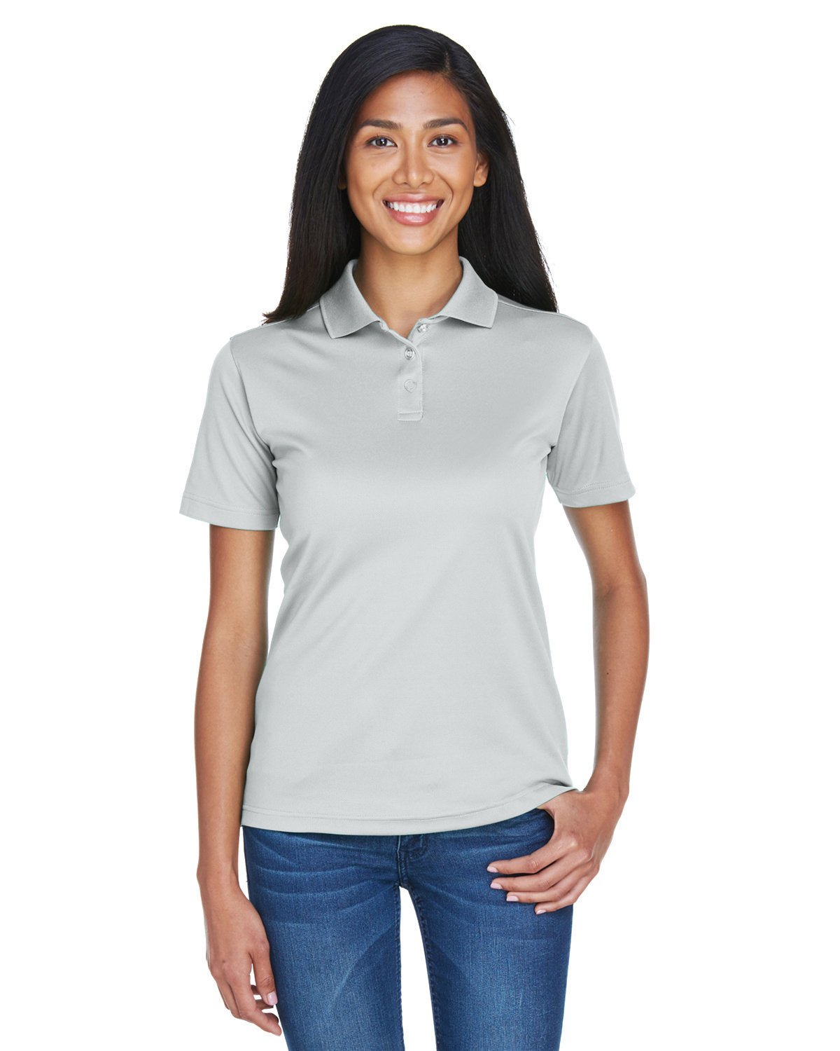 UltraClub 8404 Ladies' Cool & Dry Sport Polo - Ninja Transfers