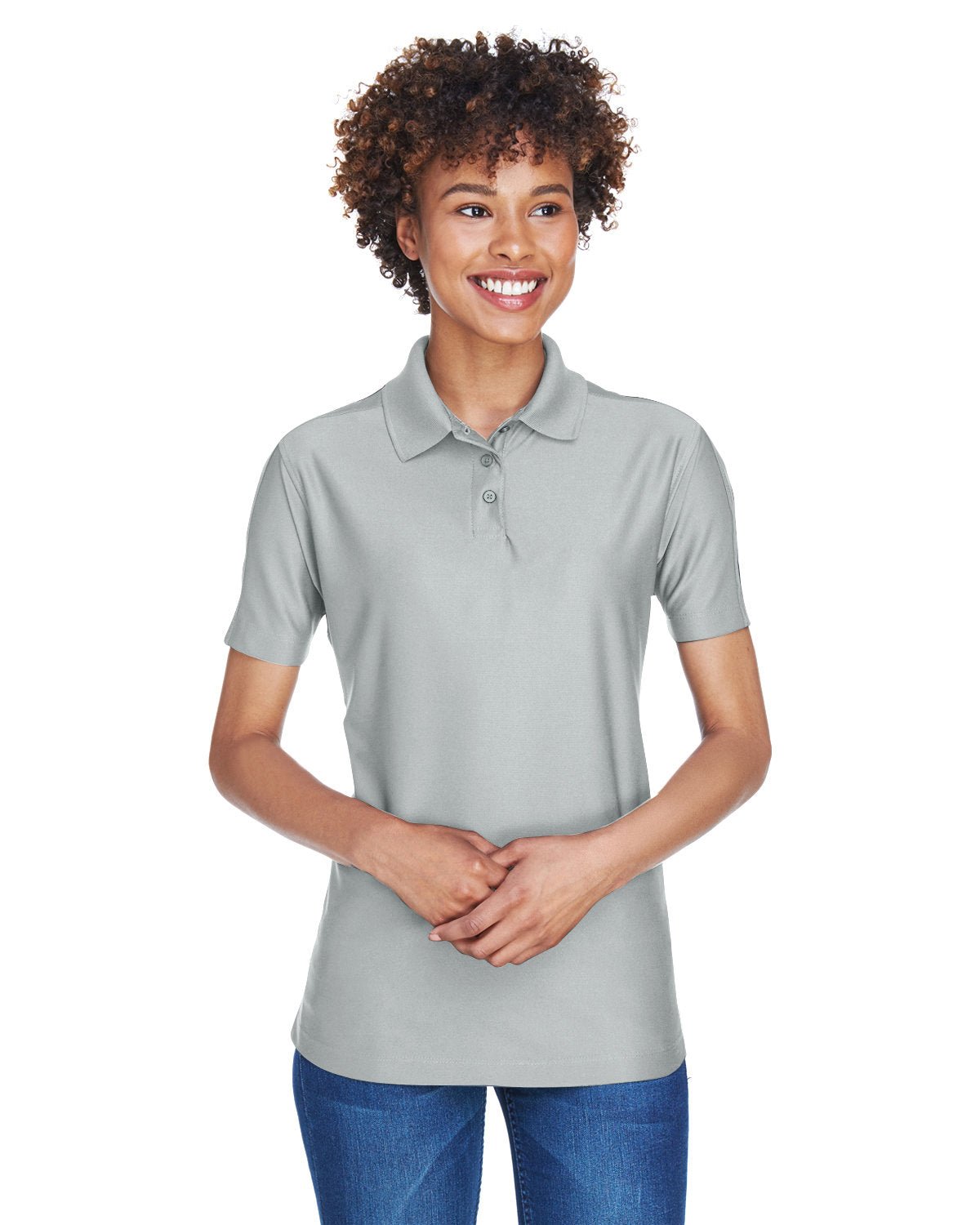 UltraClub 8414 Ladies' Cool & Dry Elite Performance Polo - Ninja Transfers