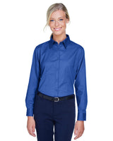 UltraClub 8976 Ladies' Whisper Twill - Ninja Transfers