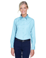 UltraClub 8976 Ladies' Whisper Twill - Ninja Transfers