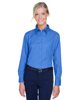UltraClub 8976 Ladies' Whisper Twill - Ninja Transfers