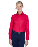 UltraClub 8976 Ladies' Whisper Twill - Ninja Transfers