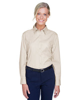 UltraClub 8976 Ladies' Whisper Twill - Ninja Transfers