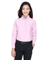 UltraClub 8990 Ladies' Classic Wrinkle - Resistant Long - Sleeve Oxford - Ninja Transfers